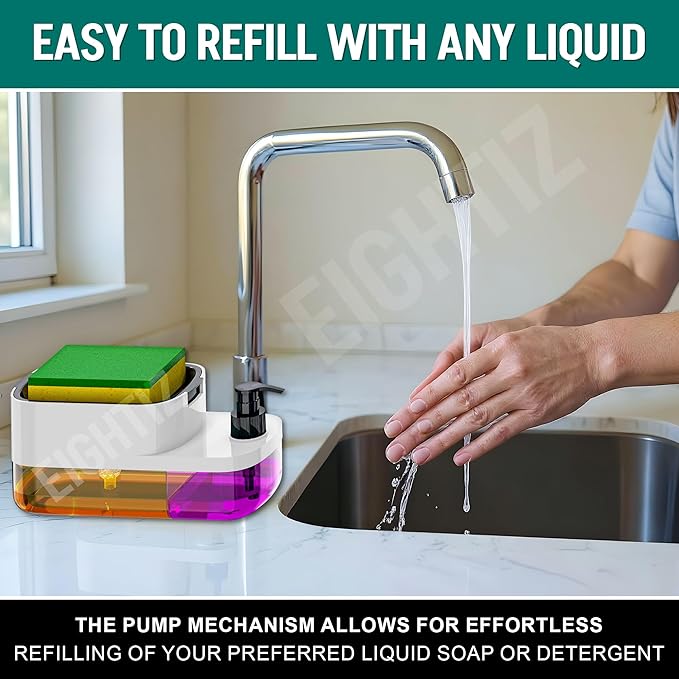 Smartclean 3-in-1 soap dispenser